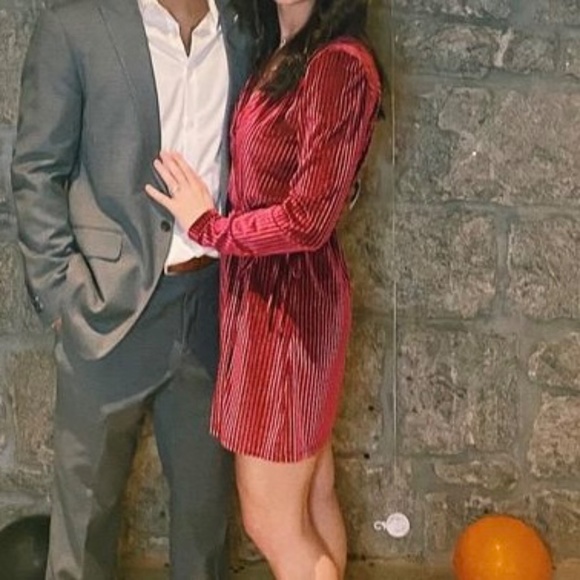 Lulu’s Velvet Wrap Dress - Picture 4 of 5